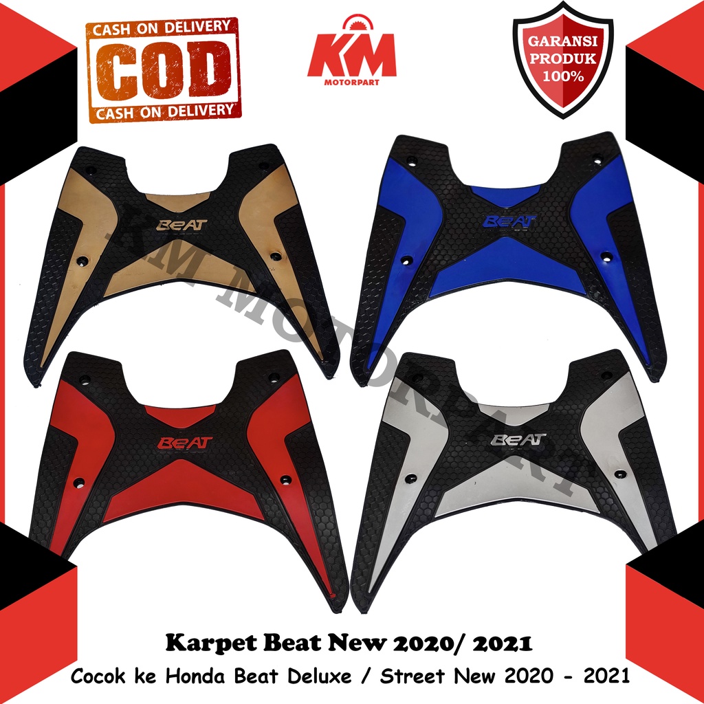 Karpet Beat Fi Deluxe / Street 2021 2020 2022 New Monster Keset Motor Honda Beat Bahan KARET ESP Variasi