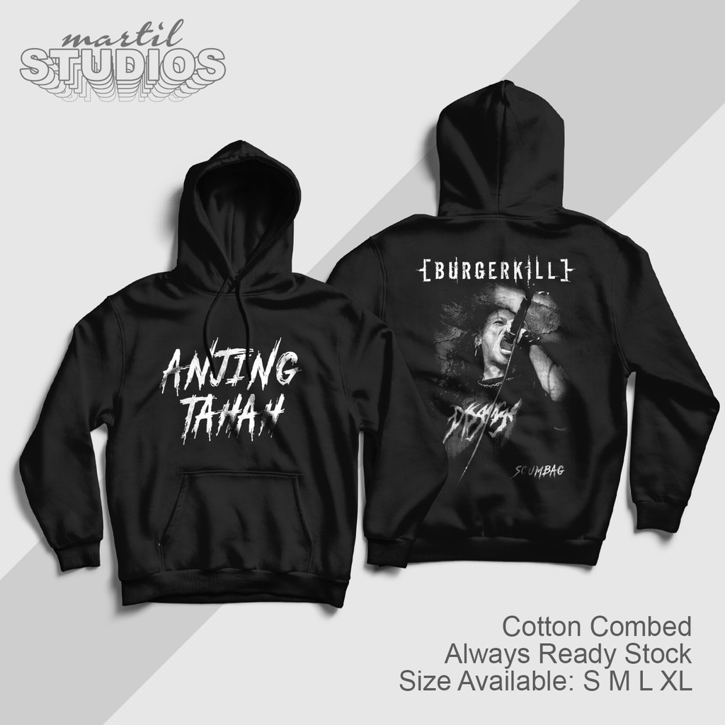 SWEATER HOODIE DISTRO MUSIK MURAH BURGERKILL IVAN SCUMBAG ANJING TANAH ORIGINAL MARTIL STUDIOS