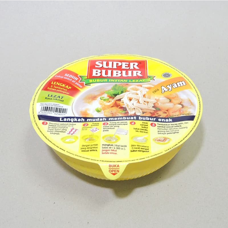 

SUPER BUBUR RASA AYAM 64 GRAM
