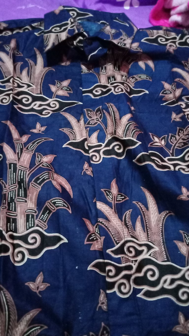 Baju Kemeja Batik Kantor Pria Lengan Panjang Fashion Solo Bw 246