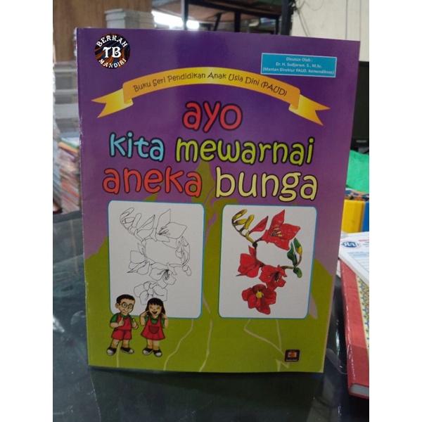 buku ayo kita mewarnai aneka bunga (19×28cm)