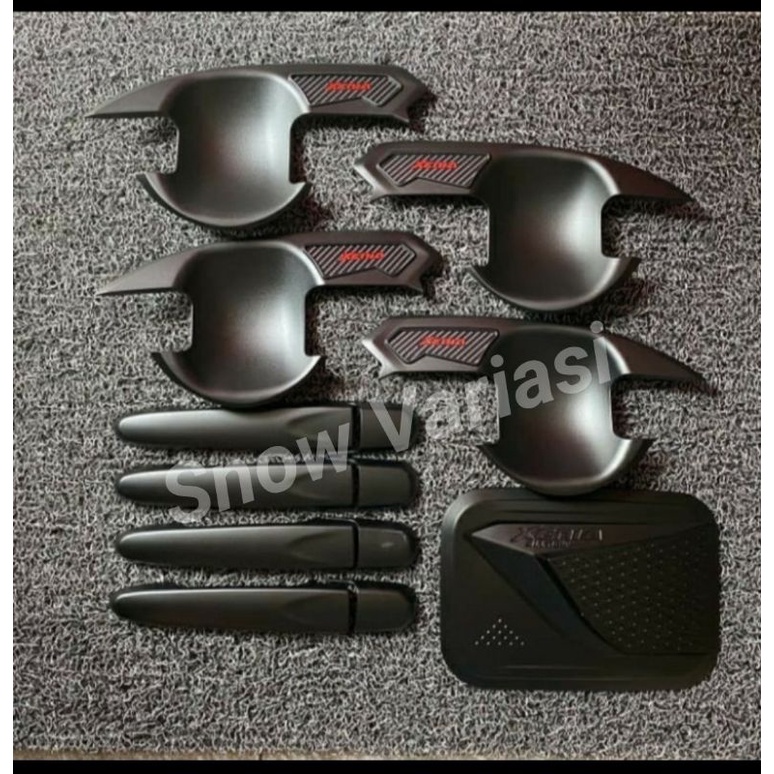 Paket outer handle tank cover mobil all new Xenia 2012-2020 hitam doff