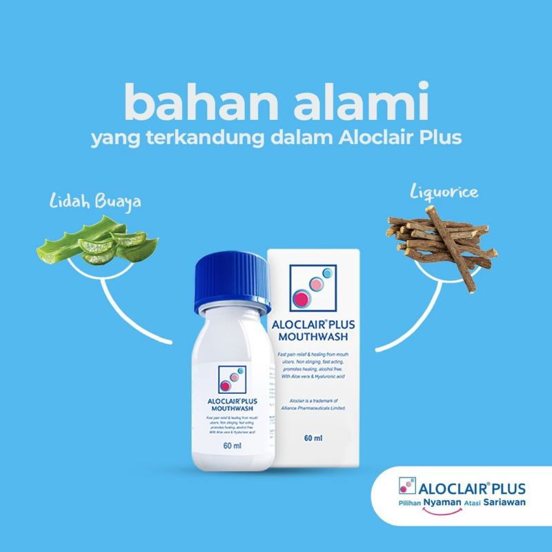 ALOCLAIR PLUS OBAT SARIAWAN - GEL MOUTHWASH DAN SPRAY