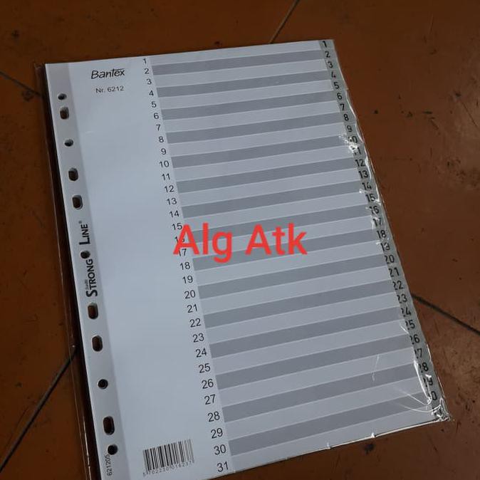 

BEST SELLER Bantex. Kertas Dividier Angka. Kertas Pembatas A4. Nr.6212. TERJAMIN