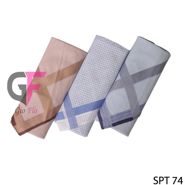 GIOFLO Sapu Tangan Bagus Keren Fashion Pria Isi 3 PCs Multicolor / SPT 74