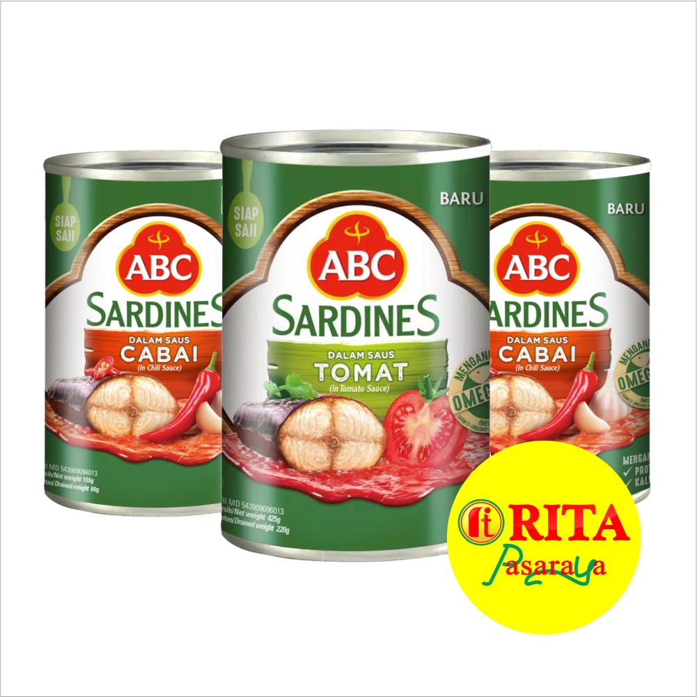 

ABC Sarden / ABC Sardines Rasa Tomat / Cabai / Ekstra Pedas 425 Gr