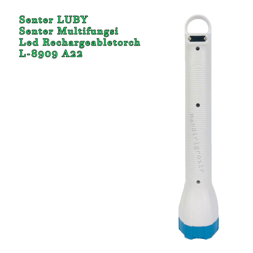 LUBY Senter * Senter Multifungsi * Senter Led Rechargeabletorch * L-8909 * A22