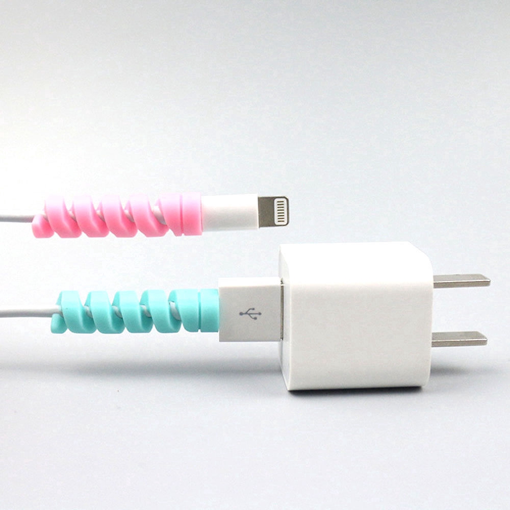 2Pcs Pelindung Kabel Charger USB Lightning untuk Compatible For Apple iPhone 8 / 7