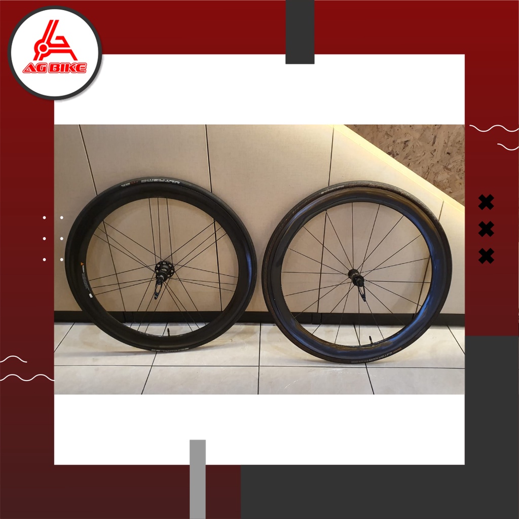 BAN SEPEDA WHEELSET CHAMPAGNOLO BORA ONE 50 Tubulan Rim Brake