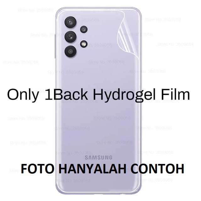 TECNO POVA 2 SPARK 7 SPARK 7 NFC SPARK 6 GO SPARK 7 PRO ANTI GORES HYDROGEL BACK PLASTIK BENING CLEAR ANTI JAMUR SKIN GARSKIN TRANSPARAN FULL COVERED