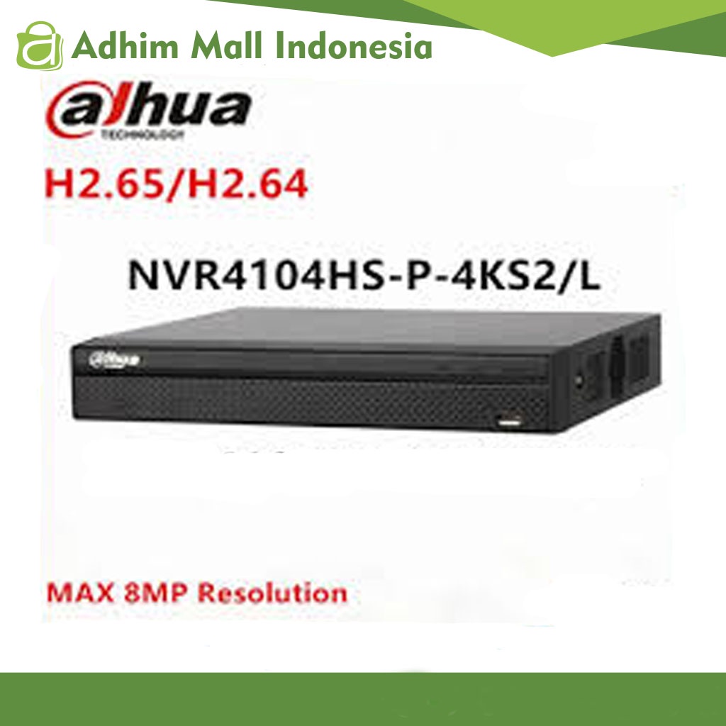 NVR DAHUA DHI-NVR4104HS-P-4KS2/L NVR 4K Series H.265