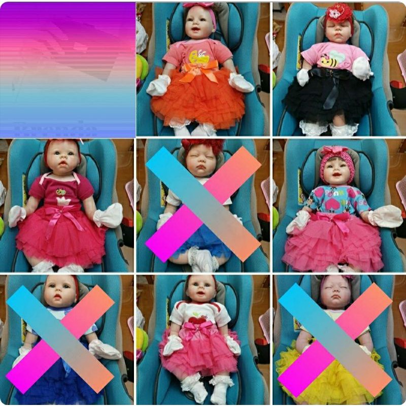 boneka bayi re-born preloved