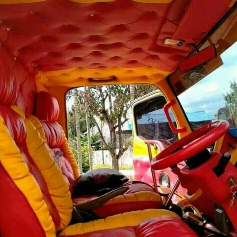cover jok mobil truk canter full dleman