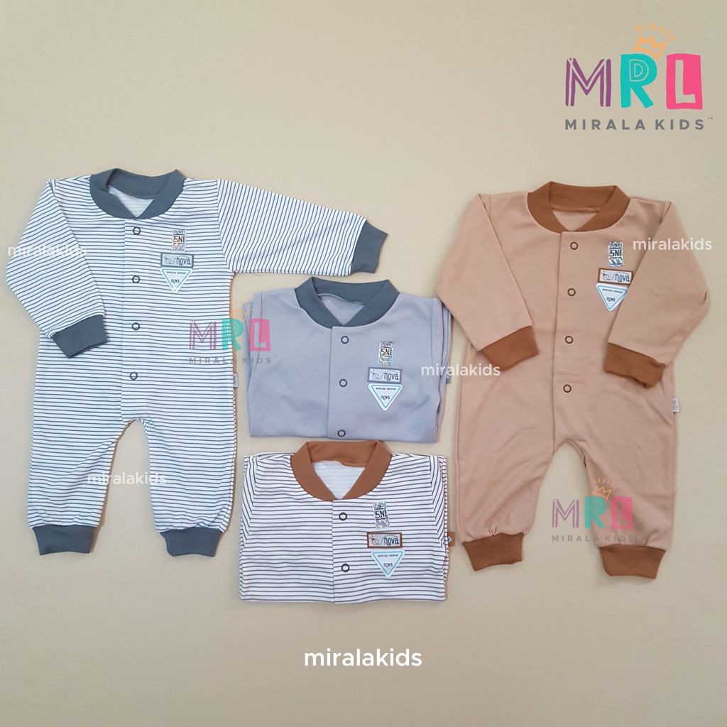 Nova Sleepsuit Jumpsuit Bayi - Nova Romper Panjang SNI