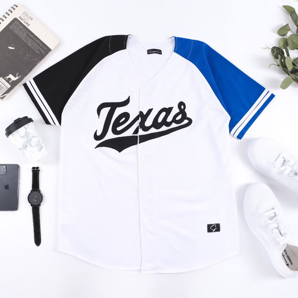 Jersey Baseball Baju Baseball TEXAS
