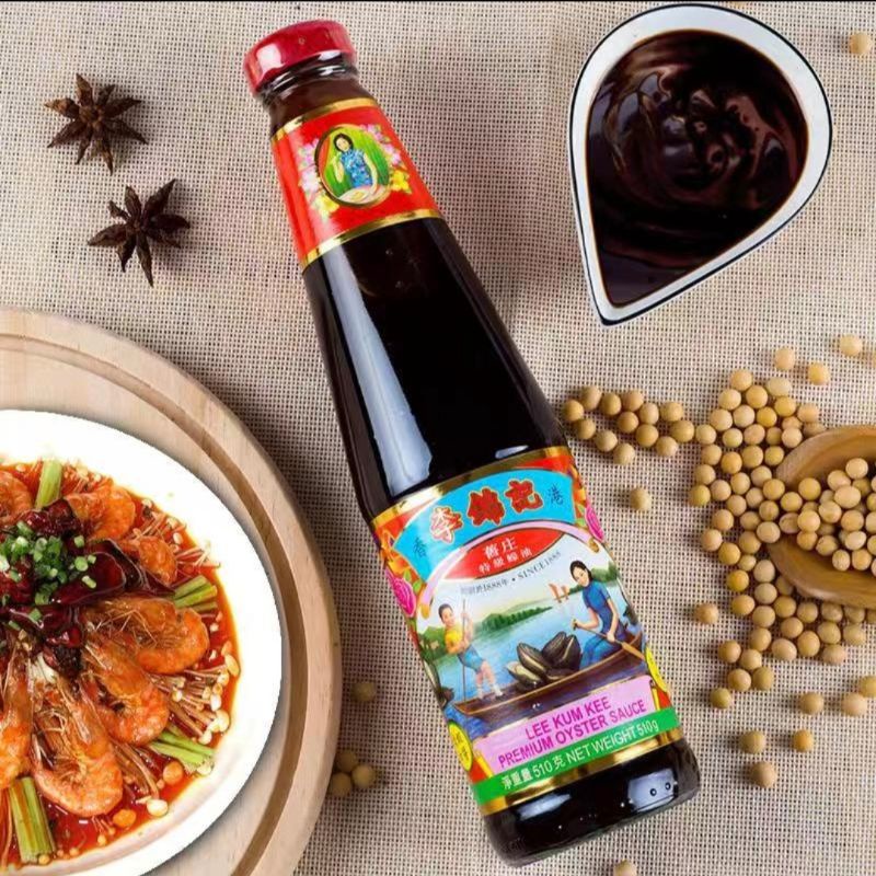 

510g Lee Kum Kee Saus Tiram Premium / Lee Kum Kee Premium Oyster Sauce.
