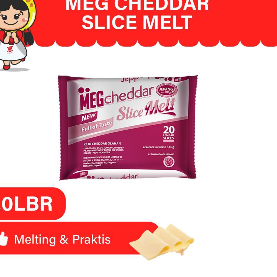 

[KODE 961] MEG Cheddar Slice Melt 20 slices TERBARU!!!