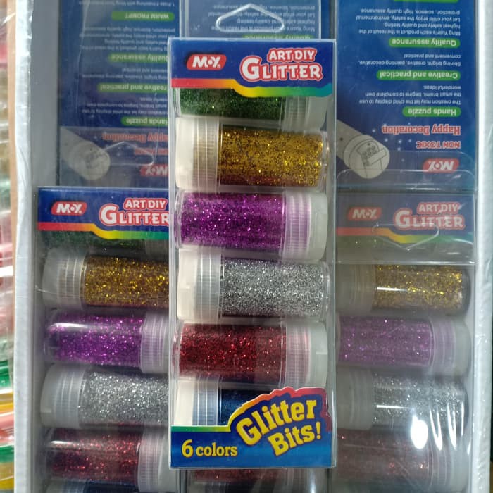 

Gliter Tabung Prakarya 6warna