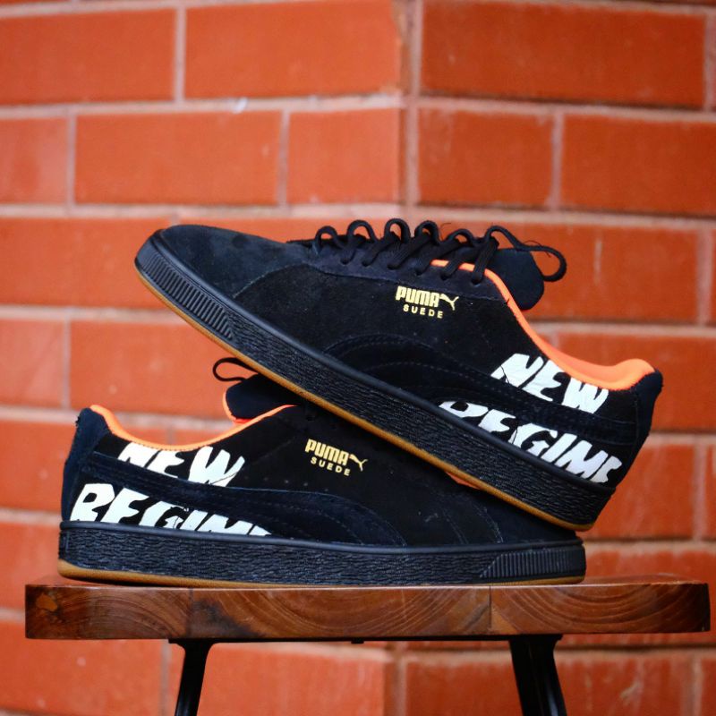 Sepatu puma suede new regime black