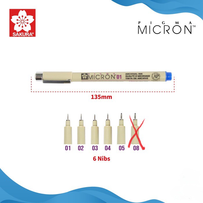 

Sakura Pigma Micron Pen 01 02 03 04 05 / drawing pen sakura