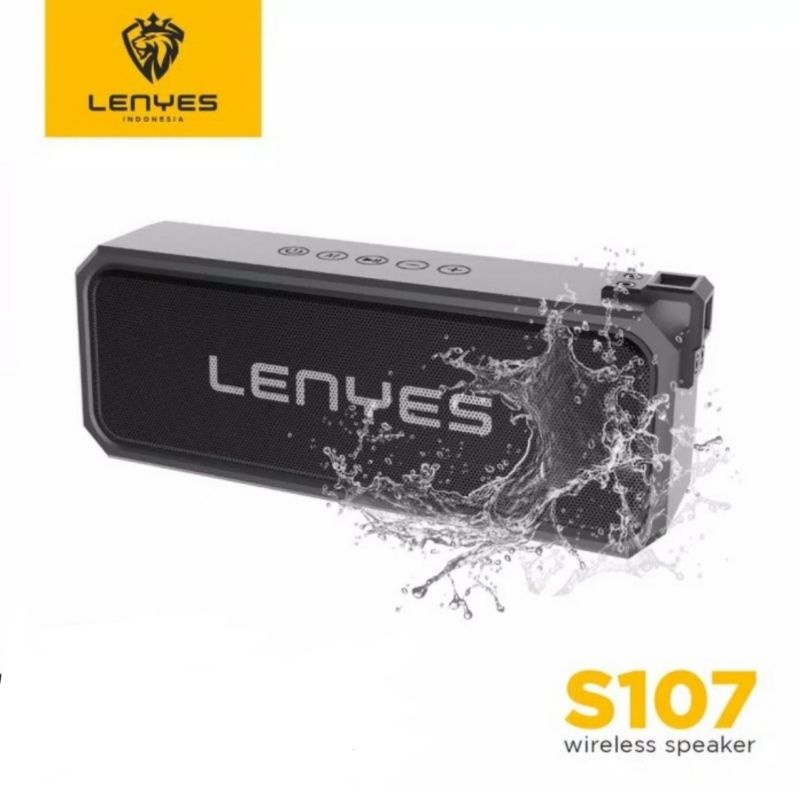 Speaker Bluetooth Original 100% Lenyes S107 Waterproof Wireless