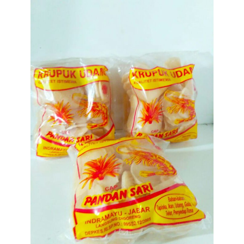 

kerupuk udang khas indramayu cap pandan sari