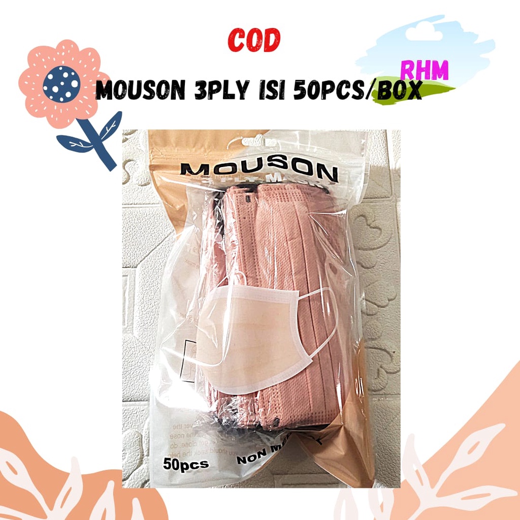 MASKER MOUSON 3PLY NUDE