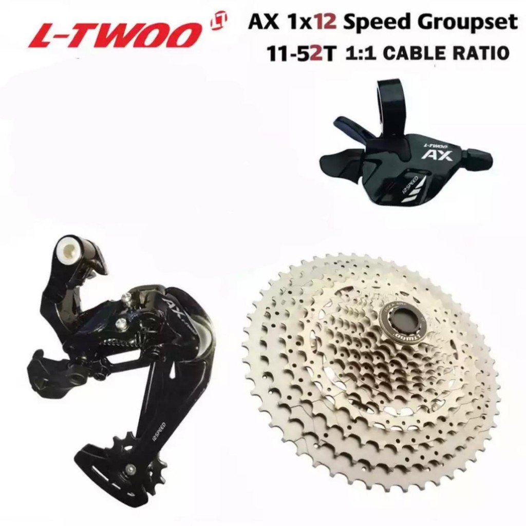 Mini Grupset 12 Speed AX LTWOO RD Shifter Sprocket 11-52T