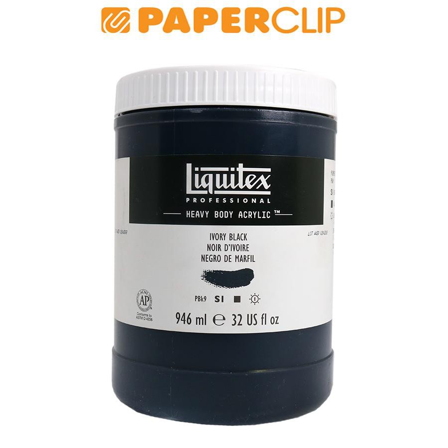 

CAT ACRYLIC LIQUITEX HEAVY BODY S1 946ML IVORY BLACK 4413244