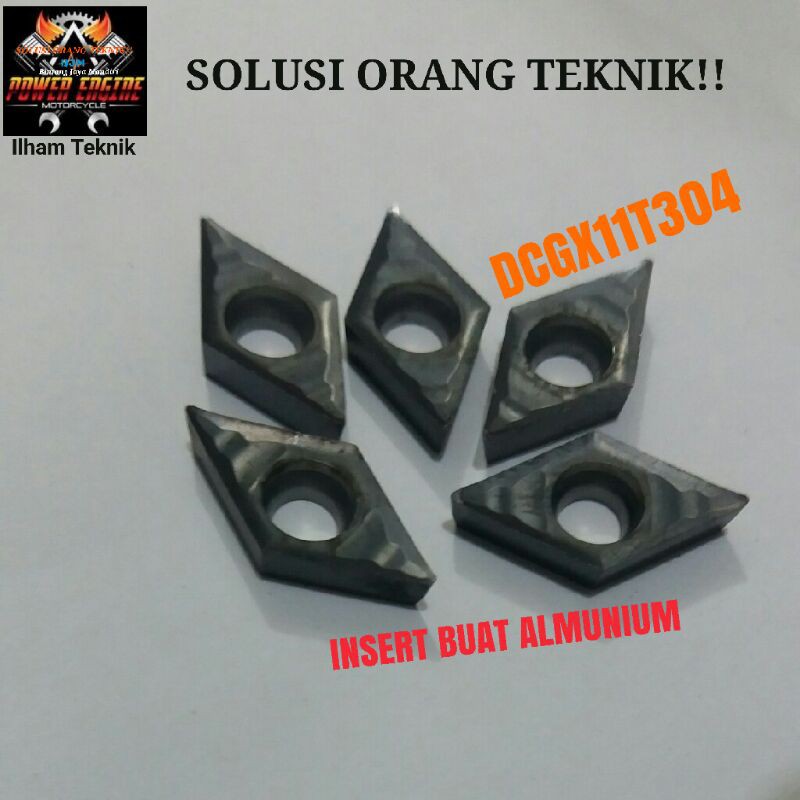 INSERT DCGX11T304 atau PISAU BUBUT atau ALAT BUBUT SEKEN