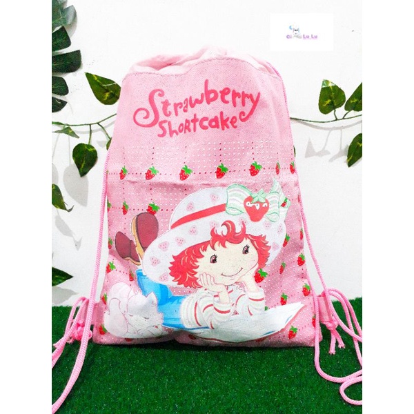 Tas Serut Anak Preloved | Strawberry Shortcake | Tas Anak Perempuan | Tas Sekolah | Tas Ransel