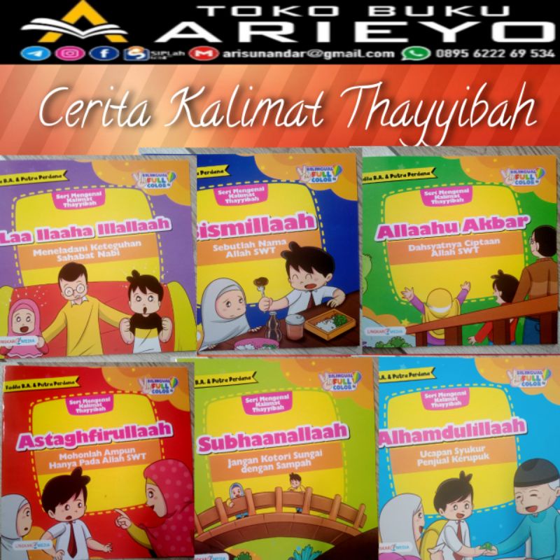 BUKU ANAK | BUKU CERITA MENGENAL KALIMAT THOYYIBAH | BUKU CERITA ANAK/TK & PAUD