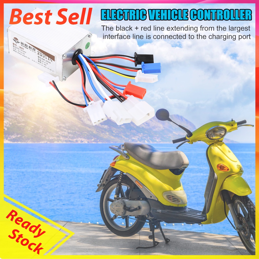 24V 250W Electric Bicycle Brushed Controller for Motor Scooter E-bike Parts