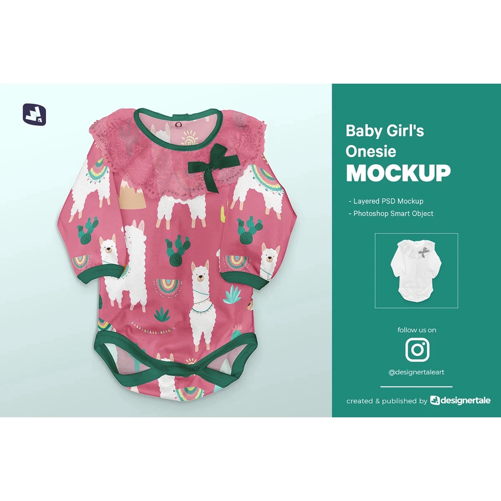 Baby Girl S Onesie Mockup