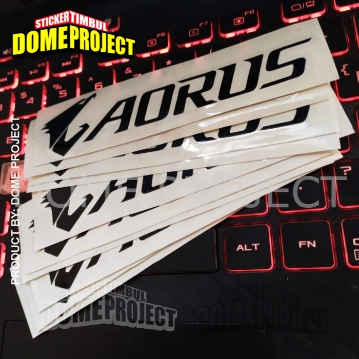 [BUY 3 GET 1] AORUS STIKER CUTTING AKSESORIES KOMPUTER GAMING STIKER IMPORT SATUAN