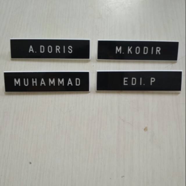 

nametag / nama dada gravo