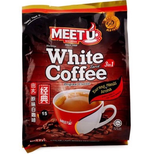 

MEET U WHITE COFFEE 3 IN 1 15 X 25gr