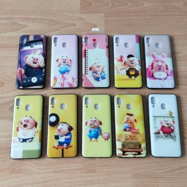 Case Samsung Galaxy A20 A205 A205F A205FN Fuze case Gambar Pig cute Samsung SM-A205FN SM-A205F