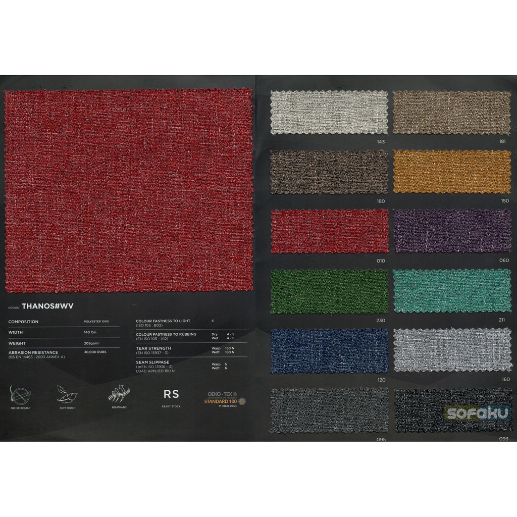 Thanos Fabric Kain - Upholyster Kain Sofa, Jok, Kursi