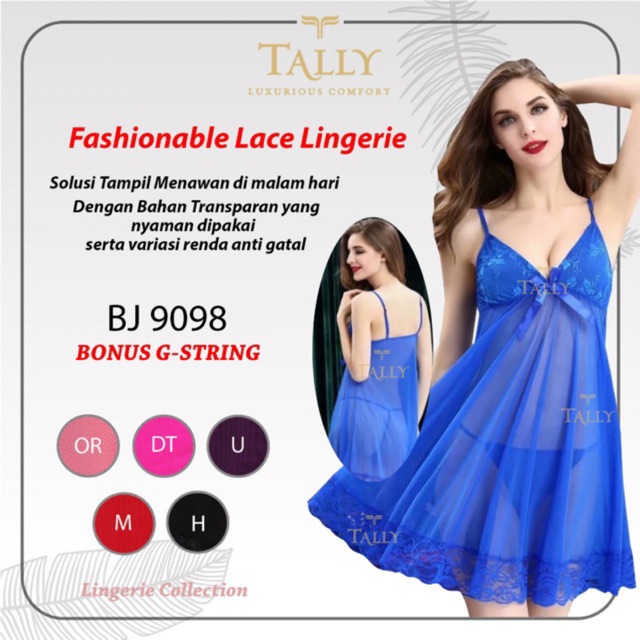 Lingerie Seksi | Baju Tidur Seksi Wanita TALLY 9098-1 Lingerie Collection