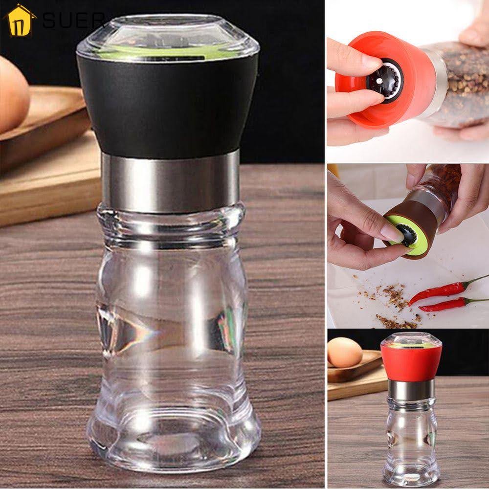 Alat Penggiling Penghancur Penghalus Bumbu Merica Lada Beras Gula Garam Rempah Pepper Mill Grinder Manual Stainless Steel Tebal Premium Grinder Kuat