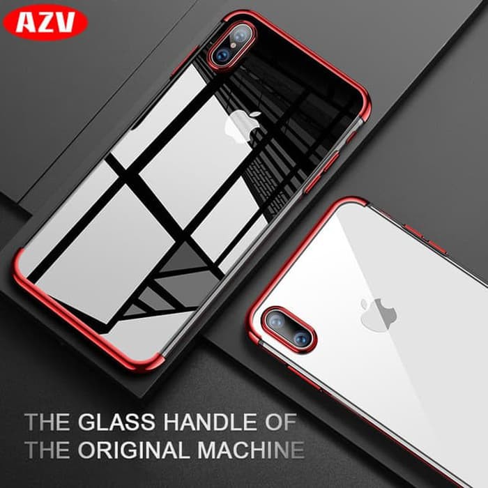 Iphone X Case Electroplating List Chrome Luxury Soft Back Case Premium