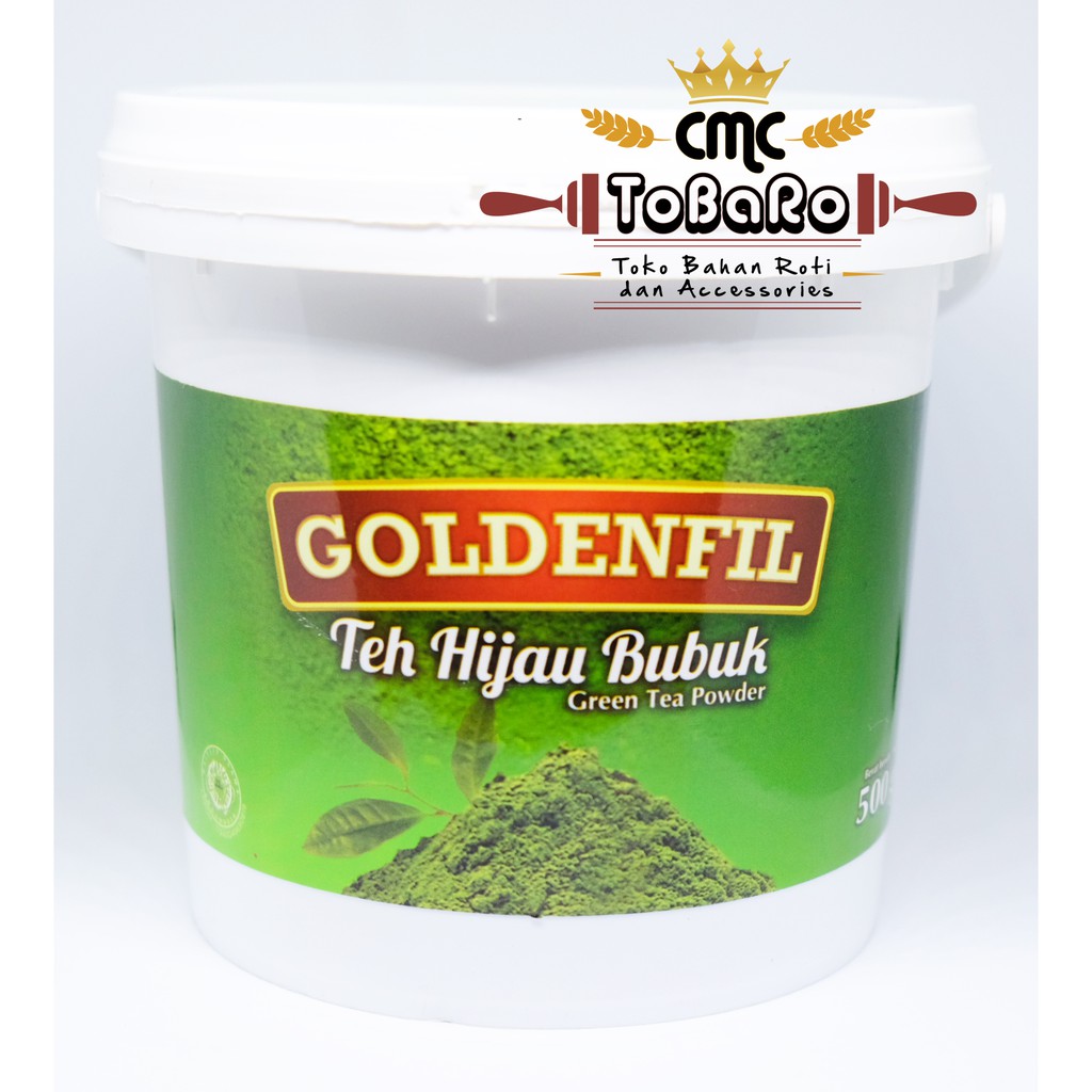 

Goldenfil Premium Green Tea Powder / Premium Teh Hijau Bubuk 500 Gram (pail)