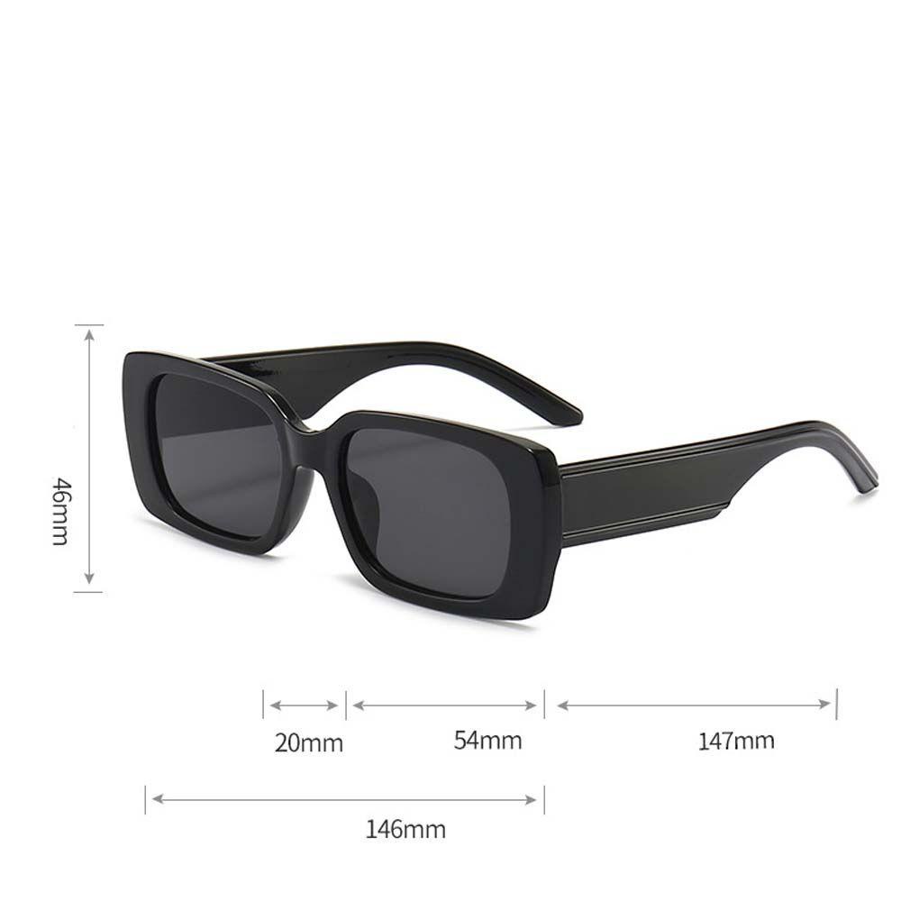 Mxbeauty Kacamata Hitam Persegi Panjang Wanita UV400 Anti-UV Anti-Reflective Rectangle Summer Eyewear Small Frame Sunglasses