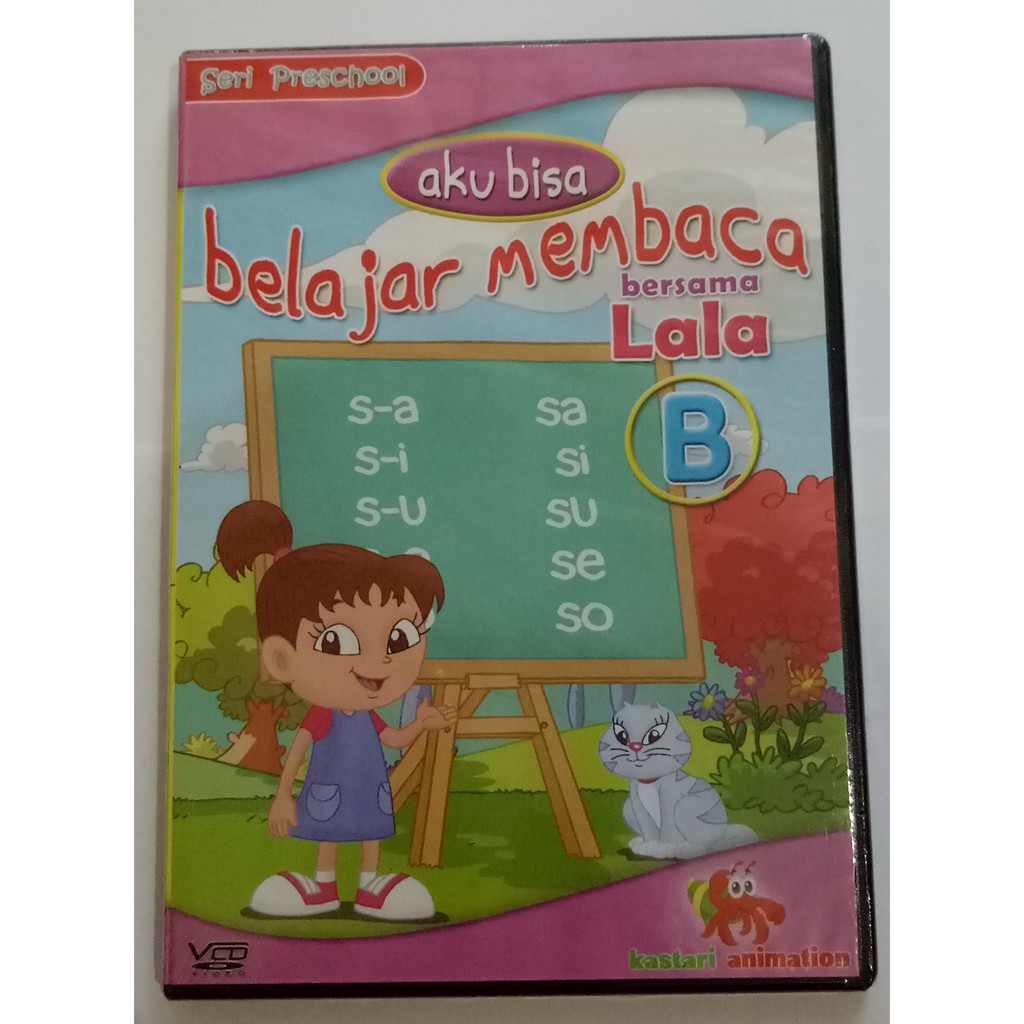 VCD Edukasi Anak Original Belajar Membaca Bersama Lala "seri B" By Kastari Animation
