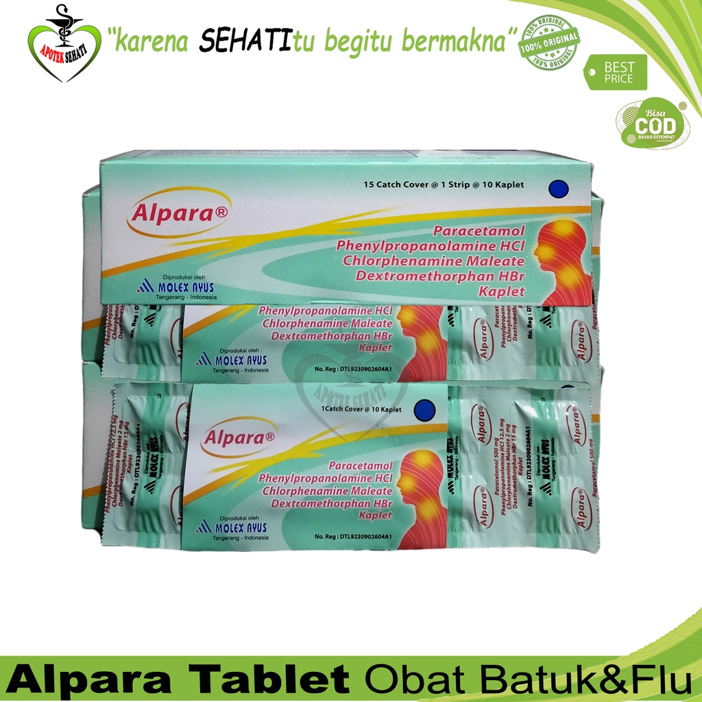 Alpara tablet demam batuk pilek flu TERBUKTI