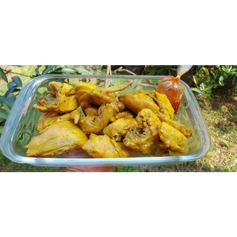 

Ayam kampung pejantan ungkep.