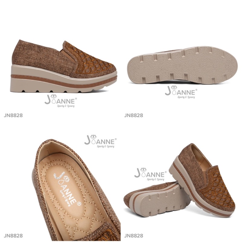 JOANNE Sepatu Wedges Shoes Wanita JN8828 [ORIGINAL BRAND]
