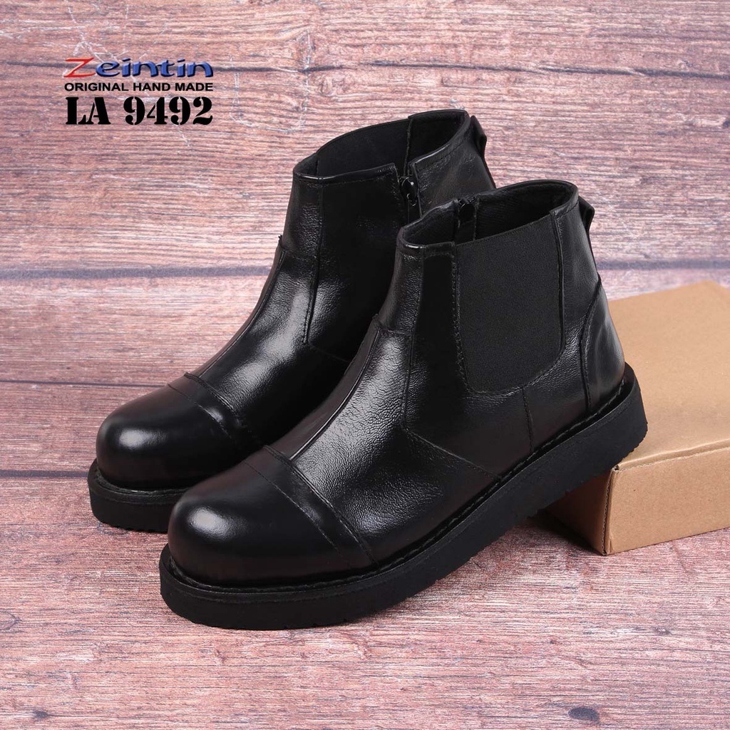 Zeintin - Sepatu Boots Pria Casual Kulit Asli Sepatu Kerja Sepatu Proyek Original Zeintin LA