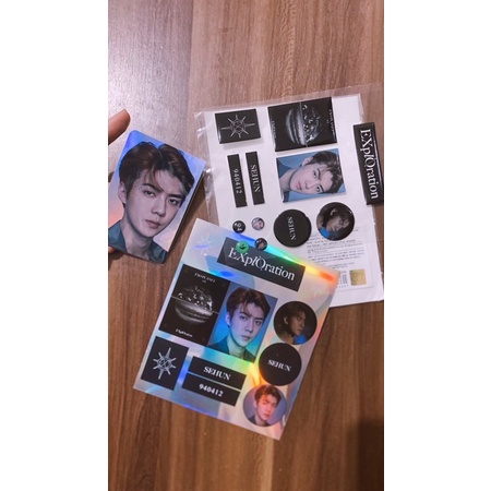 [BOOKED] EXO EXPLORATION EPOXY STICKER + HOLOGRAM CARD